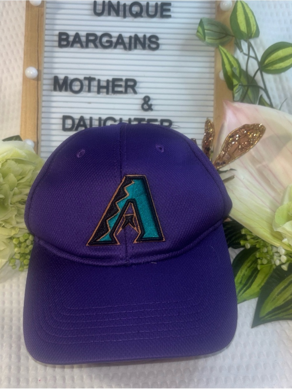 American needle Arizona Diamondbacks Vintage Snapback Hat Cap MLB Purple 00476